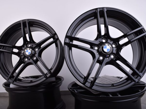 Original BMW M313 E90 E91 E92 19 Zoll Doppelspeiche Felgen Set - Schwarz