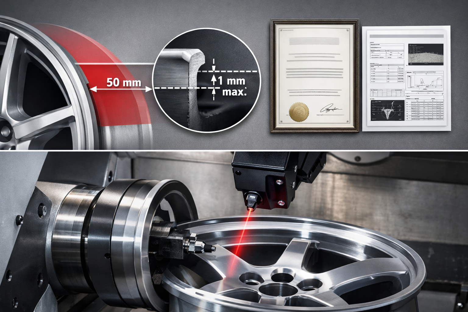 Felgenaufbereitung-CNC-Glanzdrehen