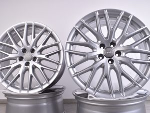 4x Original Audi Q5 SQ5 8R 20 Zoll Felgen 8,5J ET33 Silber 8R0601025CL