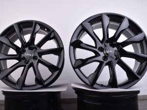 4x Original Audi A5 S5 8T 8F 19 Zoll Felgen 10 Speichen Schwarzglanz 8,5J ET32