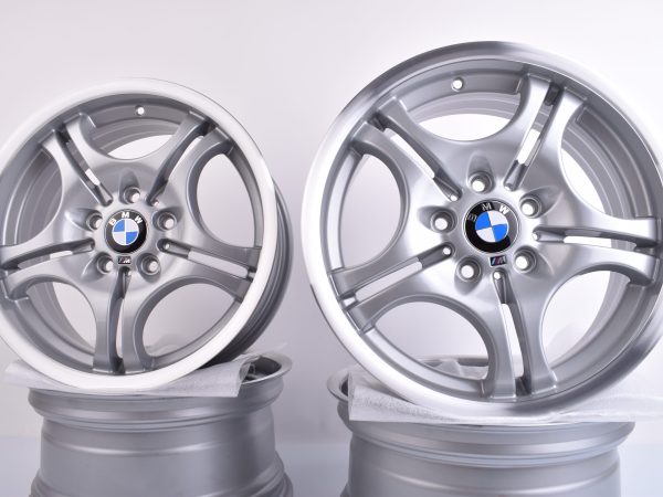 Original BMW E46 M3 17 Zoll Styling 68 M Doppelspeiche Felgen Silber