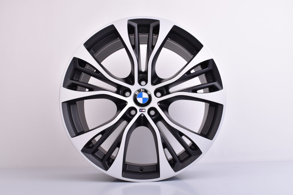 Original BMW X5 F15 X6 F16 21 Zoll Styling M599 Felgen Schwarz Seidenmatt – Ansicht 2