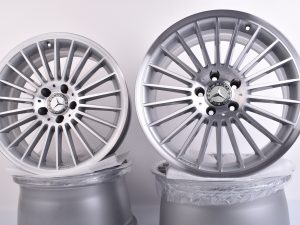 4x Original Mercedes CLS W219 AMG 18 Zoll Felgen Silber 8,5J ET25 9,5J ET28