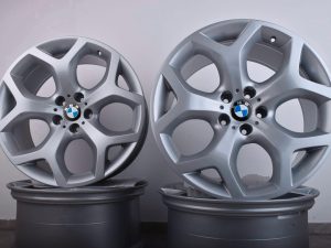 4x Original BMW X5 E70 X6 E71 20 Zoll Styling 214 Y Speiche Felgen Silber