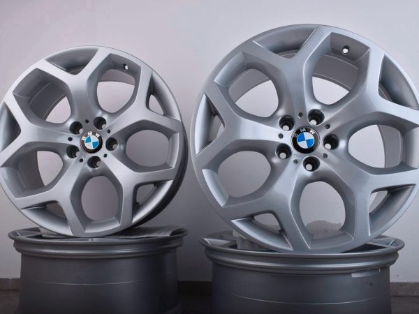 Original BMW X5 E70 X6 E71 20 Zoll Styling 214 Y Speiche Felgen Silber