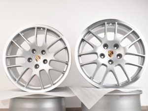 4x Original Porsche Panamera 970 20 Zoll RS Spyder Felgen Silber GTS Turbo